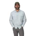 Simms No-See-Um Bugstopper LS Shirt, Bimini Blue Heather
