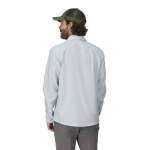 Simms No-See-Um Bugstopper LS Shirt, Bimini Blue Heather