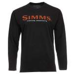 Simms Logo LS Shirt, Black