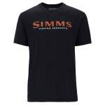 Simms Logo T-Shirt, Jet Black
