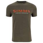 Simms Logo T-Shirt, Loden Heather