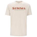 Simms Logo T-Shirt, Natural
