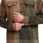 Sitka Hardwood Heavy Weight Flannel, Olive Green-Fall Plaid