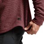 Sitka Snowcrest LS Shirt, Dark Red Heather