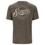 Simms Circle Lockup T-Shirt, Military Heather