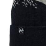 Buff Knitted Hat, Tatik Black