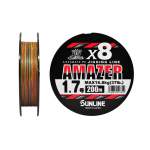 Sunline SM Amazer×8 200m #1.7 PE, Multicolor 