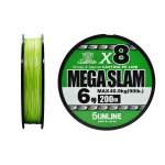 Sunline Saltymate Mega Slam x8 200m #6 PE, Bright Green