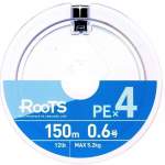 GOSEN Roots PE×4 150m #0.6 PE, Multicolor