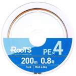 GOSEN Roots PE×4 200m #0.8 PE, Multicolor