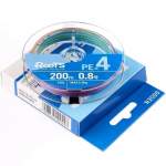 GOSEN Roots PE×4 200m #0.8 PE, Multicolor