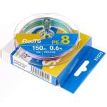 GOSEN Roots PE×8 150m #0.6 PE, Multicolor