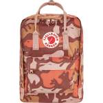 Fjallraven Kanken Graphics Laptop 15L, ChalkRose-Hidden Animals