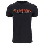 Simms Logo T-Shirt, Dark Gunmetal Heather