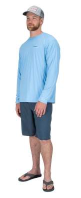 Купить Simms SolarFlex LS Crewneck - Solid, Faded Denim Simms SolarFlex LS Crewneck - Solid, Faded Denim