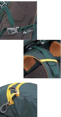 Mobi Garden SHAN YI 65L+12L, зелёный