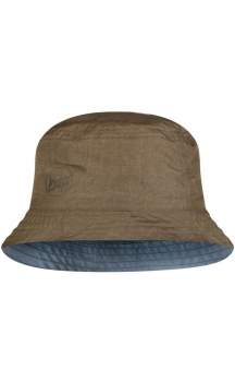 Buff Travel Bucket Hat, Zadok Blue-Olive