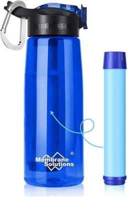 Купить Membrane Solutions WATER FILTER BOTTLE 428913, Blue Membrane Solutions WATER FILTER BOTTLE 428913, Blue