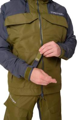 Triton PRO ANGLER (таслан, хаки|тёмно-серый)