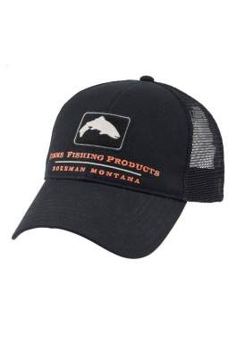 Кепка Simms Trout Trucker Cap, Black-Orange