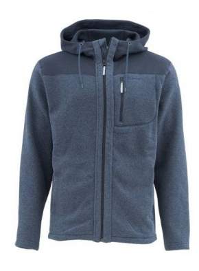 Simms Rivershed  Full Zip Hoody, Admiral Blue