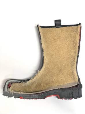 PollyBoot POWER RIGGER с мехом, зелёный