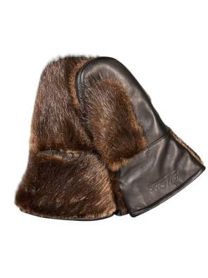 Краги Беркаль Бобр, коричневые