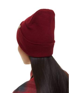 BASK WATCH CAP, тёмно-красный