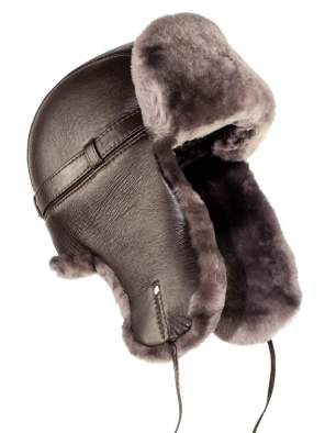Купить Шапка-ушанка Беркаль Бобр-овчина, коричневый Шапка-ушанка Беркаль Бобр-овчина, коричневый