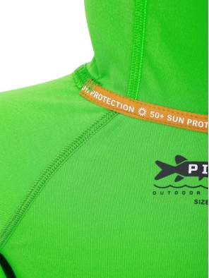 Купить Футболка детская Pike SUNSHIELD HOODIE, Green Футболка детская Pike SUNSHIELD HOODIE, Green