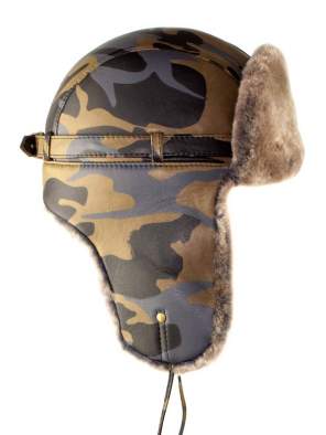 Шапка-ушанка Беркаль Овчина, камуфляж