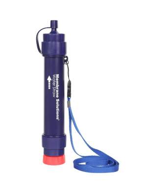 Membrane Solutions WATER FILTER STRAW S2, Dark Blue