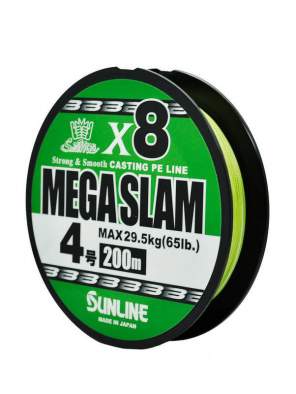 Sunline Saltymate Mega Slam x8 200m #4 PE, Bright Green