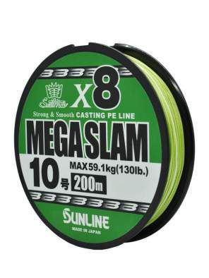 Sunline Saltymate Mega Slam x8 200m #10 PE, Bright Green