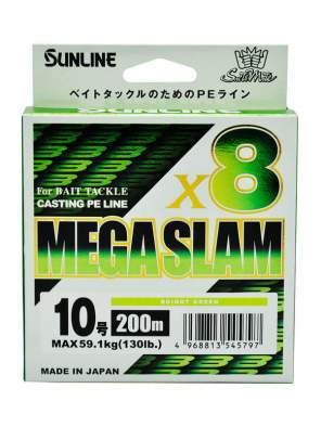 Sunline Saltymate Mega Slam x8 200m #10 PE, Bright Green