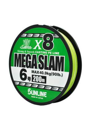Sunline Saltymate Mega Slam x8 200m #6 PE, Bright Green