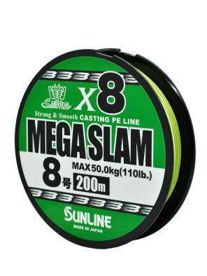 Sunline Saltymate Mega Slam x8 200m #8 PE, Bright Green