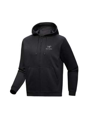 Arcteryx EMBLEM FLEECE FULL ZIP HOODY,  Black