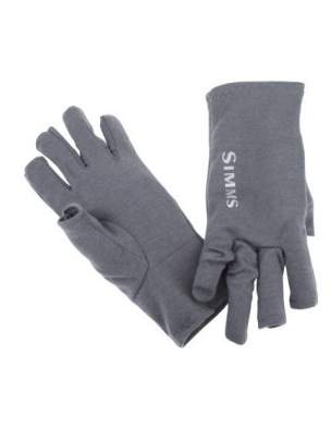 Simms Ultra-Wool Core 3-Finger Liner, Carbon