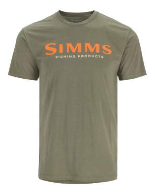 Simms Logo T-Shirt, Military Heather