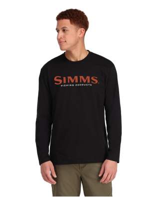Simms Logo LS Shirt, Black
