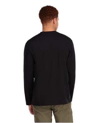 Simms Logo LS Shirt, Black