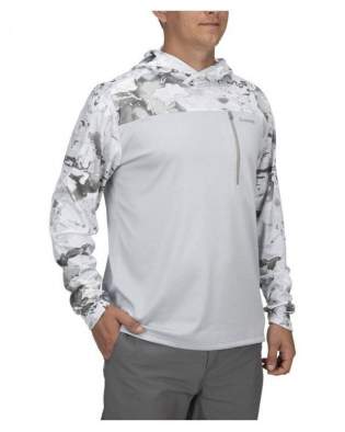 Купить Simms SolarFlex UltraCool Hoody, Cloud Camo Grey Simms SolarFlex UltraCool Hoody, Cloud Camo Grey