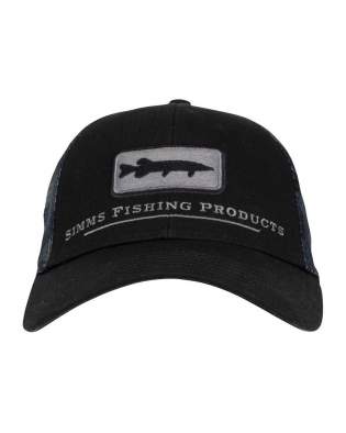 Simms Musky Icon Trucker, Woodland Camo Storm