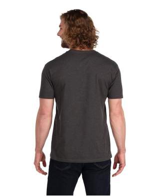 Simms Logo Frame T-Shirt, Charcoal Heather