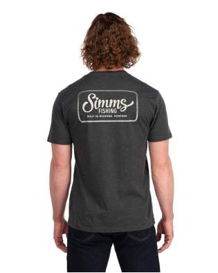Simms Two Tone Pocket Tee, Charcoal Heather