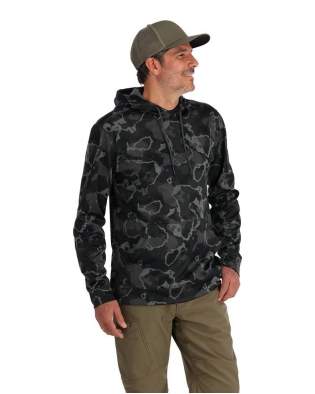Simms Challenger Fishing Hoody, Regiment Camo Carbon