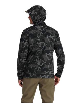 Simms Challenger Fishing Hoody, Regiment Camo Carbon