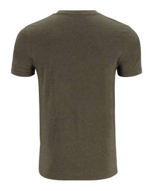 Simms Logo T-Shirt, Loden Heather
