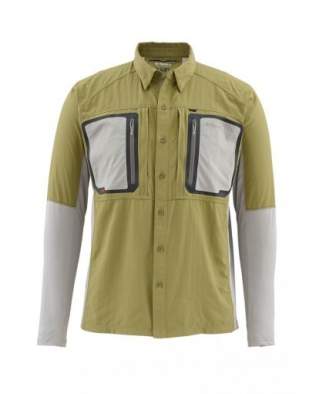 Рубашка Simms Taimen TriComp LS Shirt, Army Green